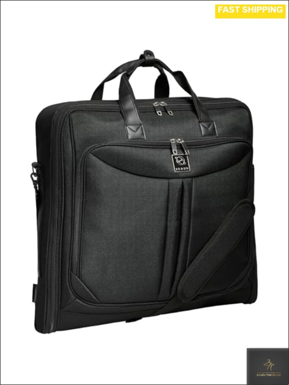 Travel Garment Bag 1800D Polyester Compact Carry-On Hangs Clothes Business Trip